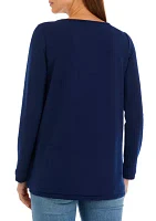 Women's Long Sleeve Knit Top