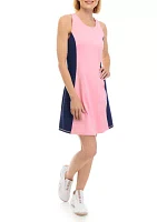 Sleeveless Color Block Tennis Dress