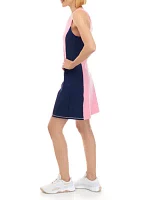 Sleeveless Color Block Tennis Dress