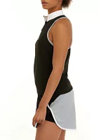 Sleeveless Mock Neck Bra Tank Top