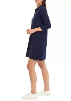 Petite Johnny Collar Polo Dress