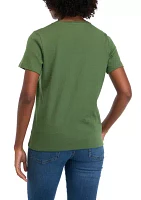 Petite Solid Cotton T-Shirt