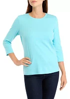 Petite Crew Neck Top