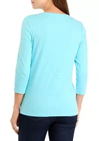 Petite Crew Neck Top