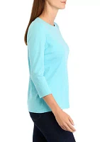 Petite Crew Neck Top