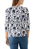 Petite Printed Top