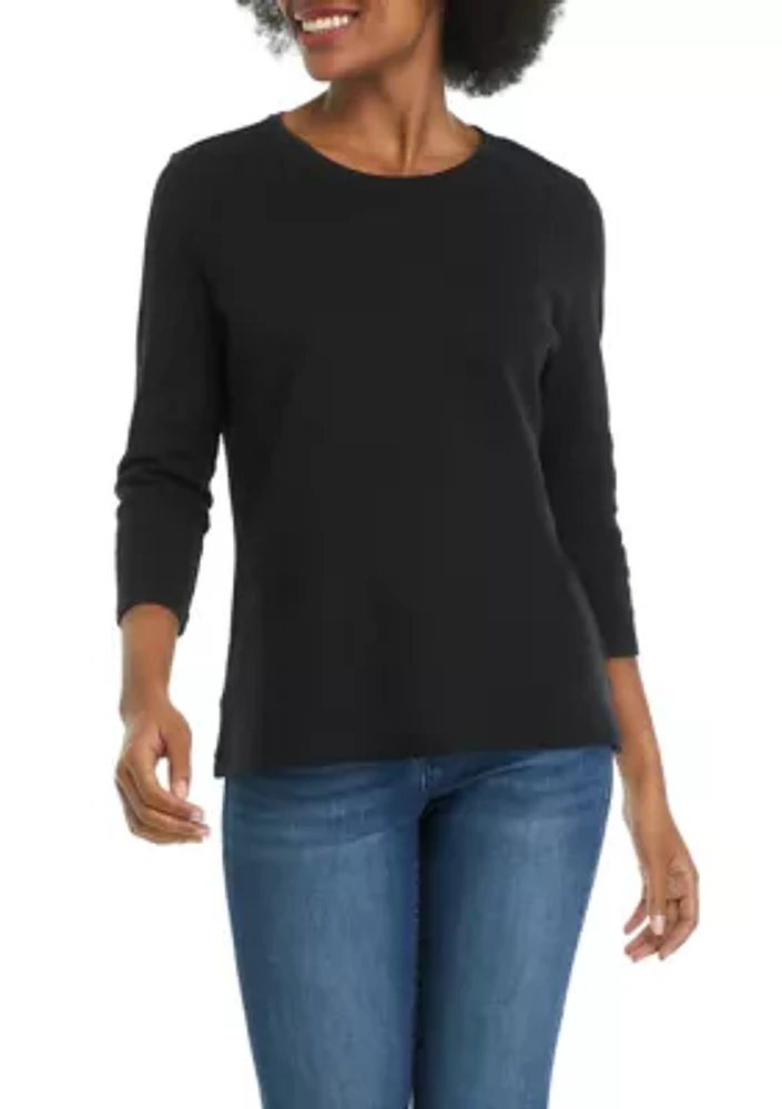 Women's 3/4 Sleeve Slub T-Shirt