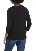 Women's 3/4 Sleeve Slub T-Shirt