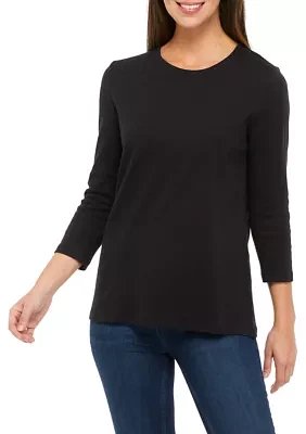 Women's 3/4 Sleeve Crew Neck T-Shirt