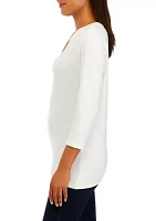 Women's 3/4 Sleeve Henley Shirt