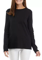 Women's Long Sleeve Solid T-Shirt