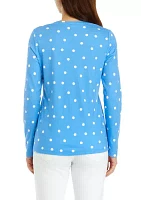 Women's Printed Crew Neck Top