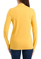 Women's Long Sleeve Mock Neck T-Shirt