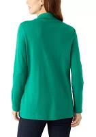 Women's Long Sleeve Mock Neck Top