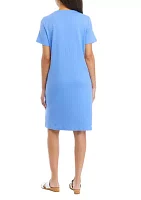 Women's Short Sleeve Crew Neck Dress