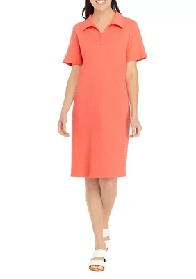 Women's Short Sleeve Polo Dress