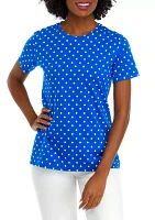 Women's Short Sleeve Printed Shirt