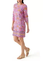 Women's Border Printed Dress