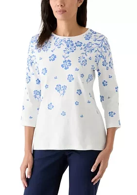 Women's Placement Printed Top