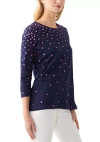 Women's Placement Printed Top