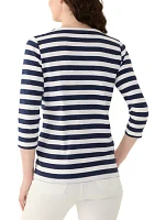 Women's Graphic Striped T-Shirt