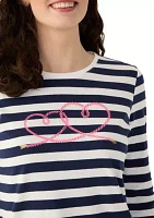 Women's Graphic Striped T-Shirt