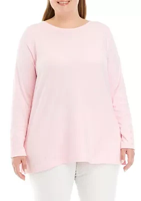 Plus Long Sleeve Tunic Top