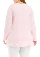 Plus Long Sleeve Tunic Top