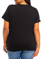 Plus Short Sleeve Cotton T-Shirt