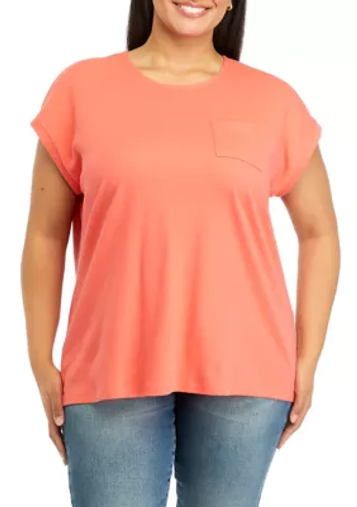 Plus Dolman Sleeve Fashion T-Shirt