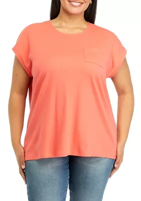 Plus Dolman Sleeve Fashion T-Shirt