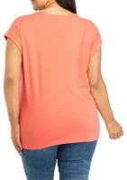 Plus Dolman Sleeve Fashion T-Shirt