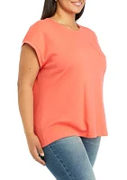 Plus Dolman Sleeve Fashion T-Shirt