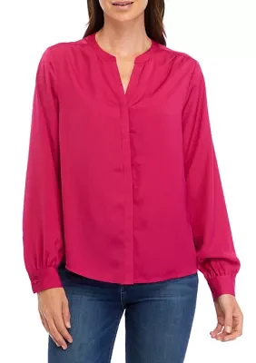 Long Sleeve Satin Shirt