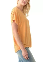 Women's Short Sleeve Luxe V-Neck T-Shirt