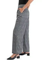 Petite High Rise Pleat Front Wide Leg Pants