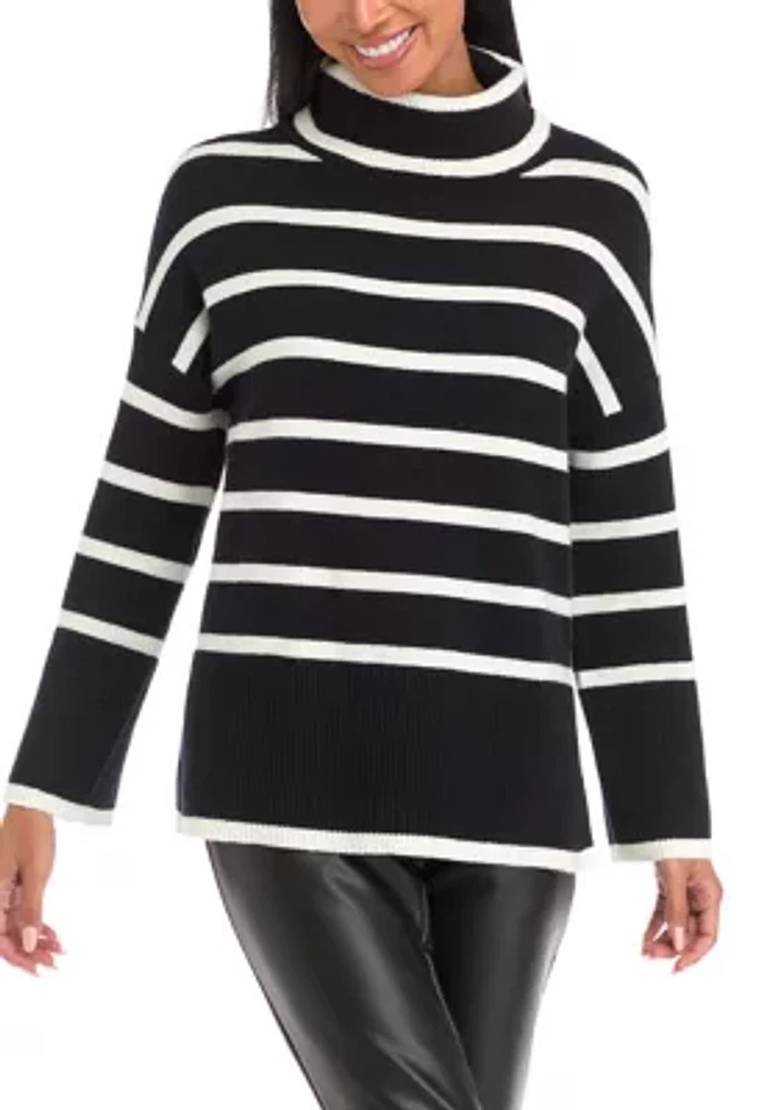 Petite Turtleneck Tunic Sweater