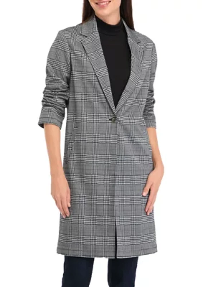 Petite Longline Knit Blazer