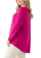 Plus Long Sleeve Luxe T-Shirt