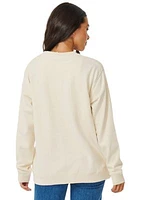 Women's Flora Desto Regular Crew Neck Graphic Sweater