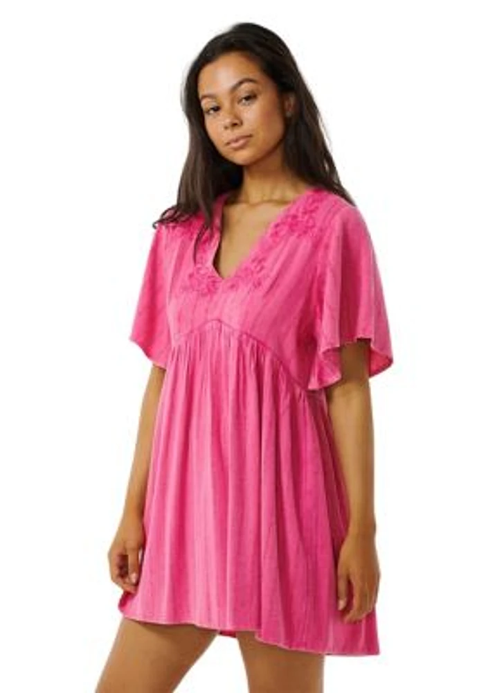 Women's Tiki Embroidered Dress