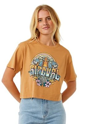 Women's Block Party Cropped Graphic T-Shirt