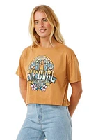 Women's Block Party Cropped Graphic T-Shirt