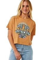 Women's Block Party Cropped Graphic T-Shirt