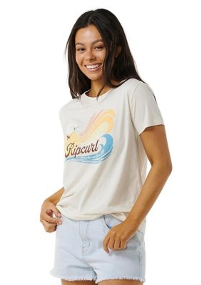 Women's Sun Wave Standard Graphic T-Shirt