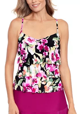 Monet's Garden Pretty Lily Swim Top