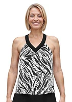 Wild Impasto Ring Back Tankini Swim Top