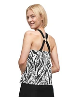 Wild Impasto Ring Back Tankini Swim Top