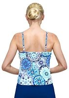 Tile Florette V-Neck Tankini Swim Top