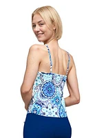 Tile Florette V-Neck Tankini Swim Top